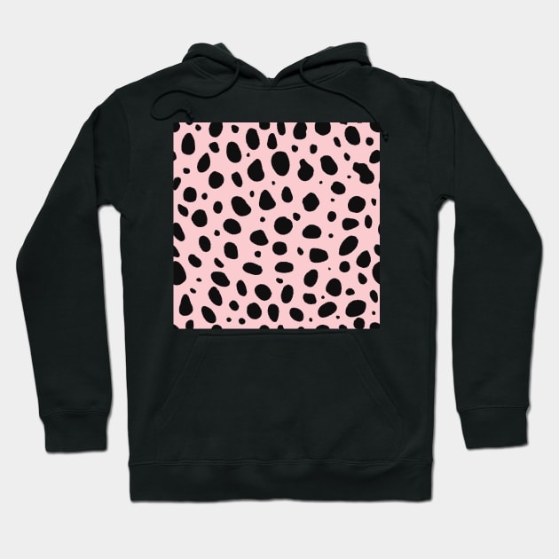 Pink and Black Cheetah Print Animal Print Hoodie by YourGoods